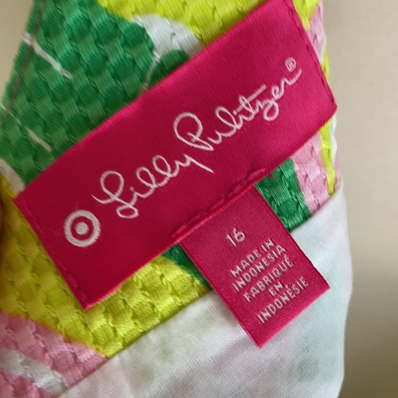 🦄 Lilly Pulitzer Flamingo Fan Dance Shift Dress - Picture 9 of 10